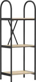 vidaXL Könyvespolc Sonoma tölgy 40 x 30 x 109 cm Faanyag