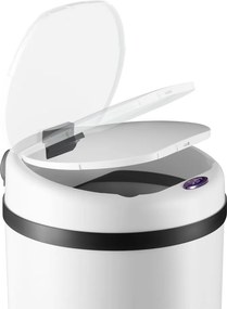 monzana® Érintésmentes szemetes USB-vel 50 l - fehér