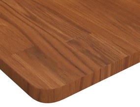 sötétbarna kezelt tömör fa fürdőszobai pult 60 x 40 x 2,5 cm