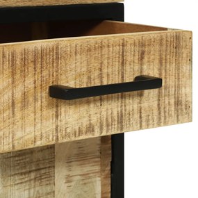 büféasztal 70x35x70 cm Tömör durva fa mangó