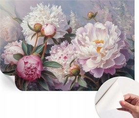 Fotótapéta Öntapadós Dekoratív tapéta Bazsarózsa csokor 104x70 cm