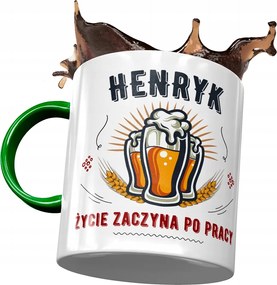 Zöld Bögre Henrik Férj Kolléga Ajándék Nyomtatott Fotóval