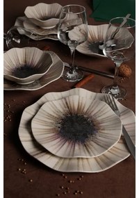 24 darabos barna porcelán étkészlet