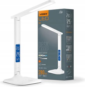 Led asztali lámpa 5W 490lm 5500K Hideg fehér Tompítható Rio Videx