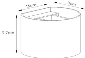 Lucide 09218/04/36 - LED fali lámpa XIO 1xG9/4W/230V antracit