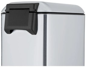 Ezüstszínű rozsdamentes acél pedálos szemetes 20 l Design – Wenko