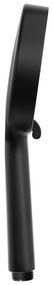 Matt fekete műanyag zuhanyfej ø 12 cm Softwater – Wenko