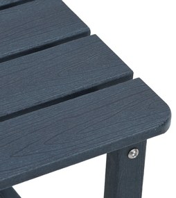 3 darabos kerti lounge szett tengerészkék HDPE