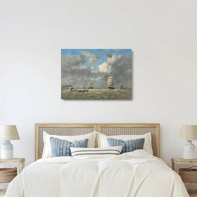 Üveg kép - Eugène Boudin, Le Havre, reprodukciók (70x50 cm)