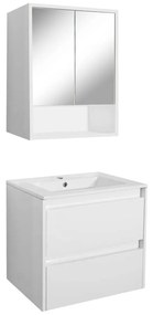 Porto 60 komplett fürdőszoba bútor fehér színben