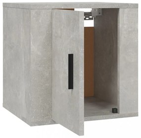 2 db betonszürke fali TV-szekrény 40x34,5x40 cm