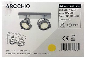Arcchio Arcchio - LED Dimmelhető spotlámpa MUNIN 2xES111/GU10/11,5W/230V LW0004