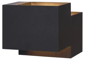 Modern fekete fali lámpa 2 fényforrással - Transfer Double