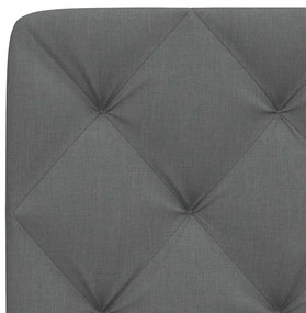 sötétszürke szövet fejtámla párna 200 cm