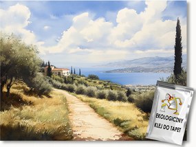 Fotótapéta Flizelina Tájkép Olaszország Toszkána Villa Tenger Nyár 104x70,5 ragasztó