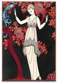 Robe du soir de Doeuillet kerámiakép üvegkép, falikép