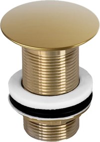 Gamma Gamma, zárható mosdó lefolyódugó ClickClack típus, túlfolyó nélkül, matt arany, GMA-DBP-BGD