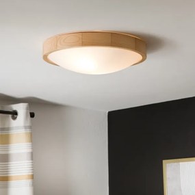 Mennyezeti lámpa NATURAL SLIM 2xE27/60W/230V ø 37 cm fenyő