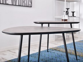 Dohányzóasztal Rossi S (beton + fekete). 1111528