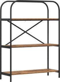 vidaXL Könyvespolc Öreg fa 80 x 30 x 109 cm Faanyag