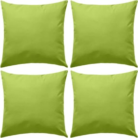 vidaXL 4 db almazöld kültéri párna 45 x 45 cm