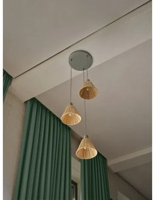Ledvance - Csillár zsinóron DECOR RAFFIA 3xE27/15W/230V raffia háncs