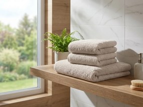 Törölköző NORIELLE 50x90 cm bézs, 100% pamut