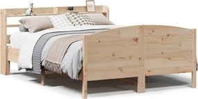 vidaXL tömör fenyőfa ágy matrac nélkül 140 x 190 cm