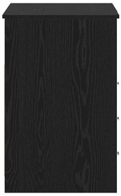 Asztal fiókkal polcokkal Musta tammi 140 x 50 x 76 cm Faanyag