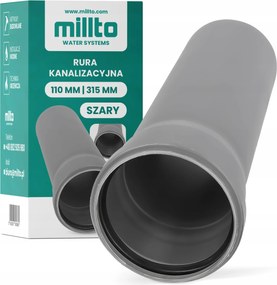 Szennyvízcső 110x315 MM Pvc Pp Vízlefolyó Belső Szennyvízcsatorna Xb