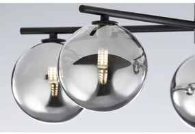 Jupiter 2048 - Felületre szerelhető csillár PRATO 5xG9/14W/230V fekete/füstszürke