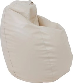 Mara babzsákfotel - műbőr - krém - 200 liter
