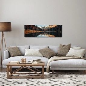 Kép - alpesi, olaszország, dolomitok, Antorno (órával) (90x30 cm)