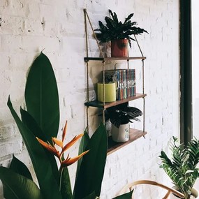 Függő polc 120x60 cm fenyő