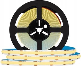 Led szalag Neon Cob 12V Meleg 5m 45W Homogén 9W/m Fényes Led fény