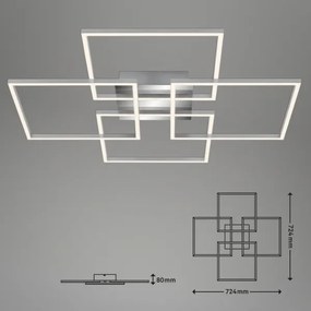 Briloner - LED állítható mennyezeti lámpa FRAME 4xLED/12W/230V