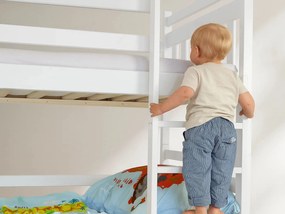 Wilsondo PETRA 5 emeletes ágy pótággyal - fehér Méret: 200x90