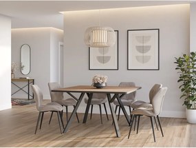 Bézs étkezőszék szett 4 db-os Luna – Marckeric