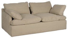 Bézs len kanapé 180 cm – Ixia