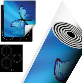 Tűzhelyvédő Szőnyeg Asztali Dekoráció 45x52 kék pillangó