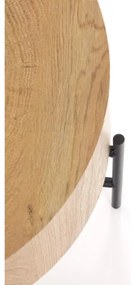 Kávésasztal BROOKLYN 45x45 cm fekete/bézs