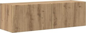 vidaXL TV Fali Szekrény Művészi tölgy 98 x 31 x 29,5 cm Faanyag