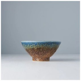 Earth &amp; Sky kék-barna kerámia tálka, ø 16 cm - MIJ