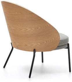 Szürke-natúr színű fotel Eamy – Kave Home