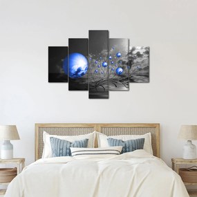 Világoskék gömbök képe (150x105 cm)