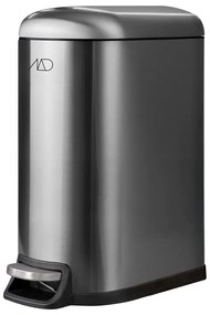 Ezüstszínű rozsdamentes acél pedálos szemetes 10 l Wather – Mette Ditmer Denmark