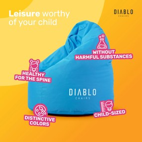 Diablo Chairs gyerekpuff: Kék