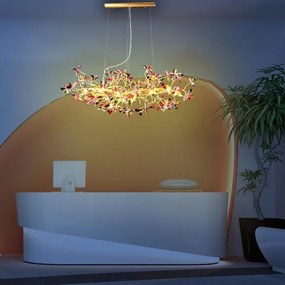 Kristály csillár zsinóron 13xG9/40W/230V színes