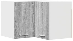 Függő szekrény Riga Szürke Sonoma és fehér 57 x 57 x 40 cm