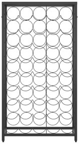 fekete kovácsoltvas bortartó 45 palackhoz 54 x 18 x 100 cm